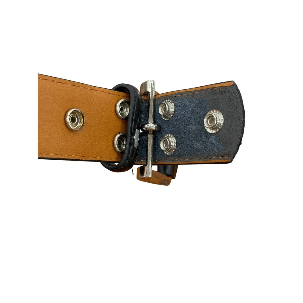 Bulliant Leather Belt Men SZ 52 Black Classic Office Detachable Strap Practical
